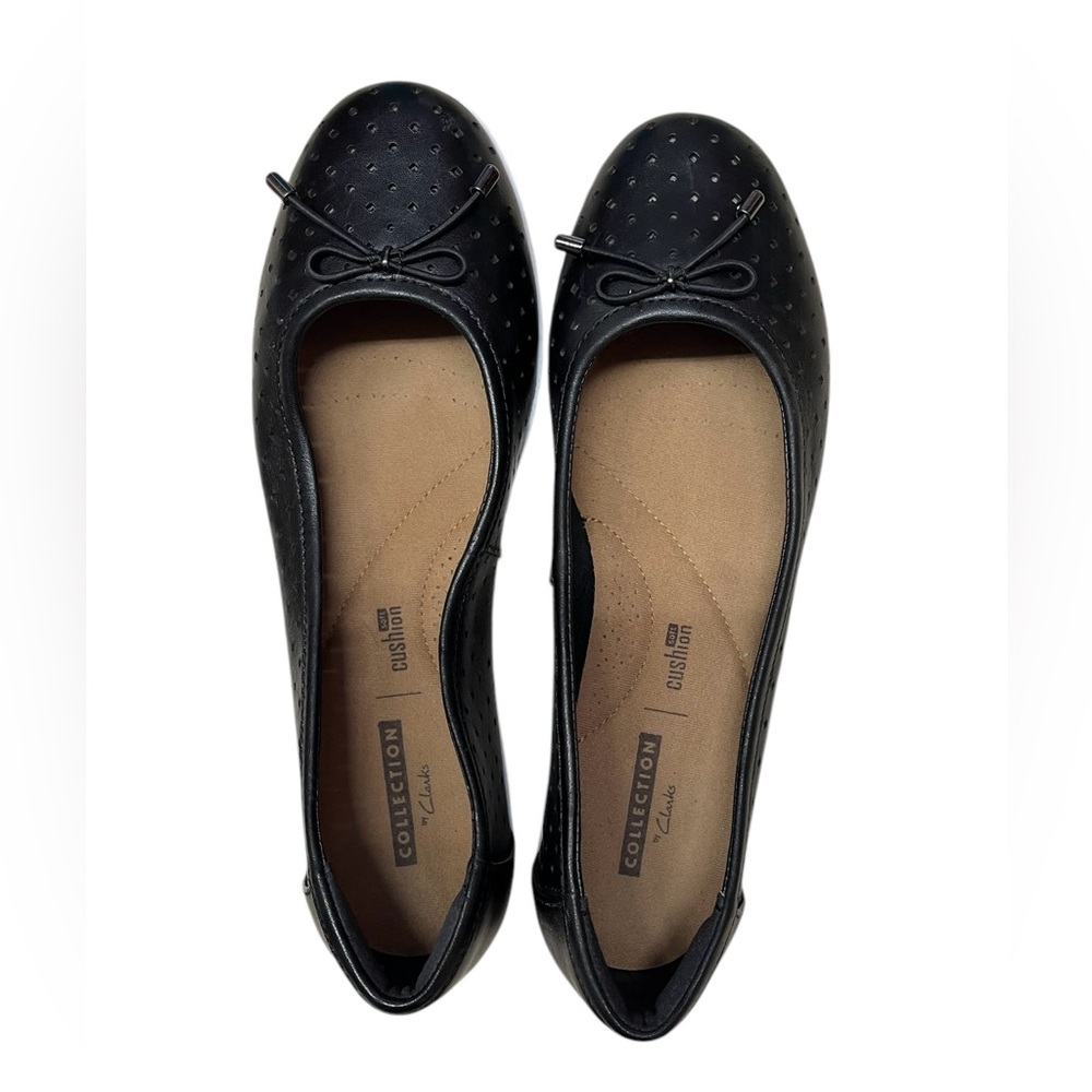 Clark’s Soft Cushion Flats, black, size 6M